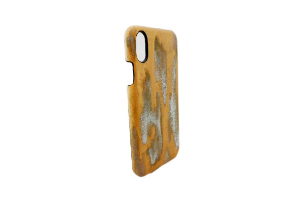 画像2: ラスト ゴールド i-Phone用レザーハードカバー iPhone X iPhone8 PLUS対応 (2)