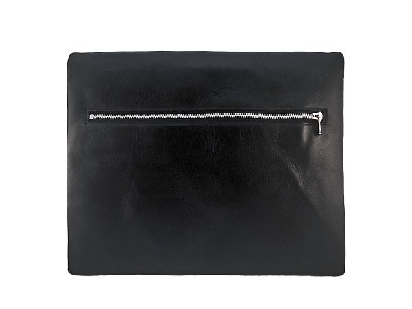 画像3: シープ ブラック×グレー A4 クラッチバッグ (3)