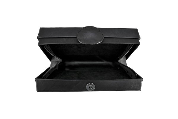 画像5: アクロモ ブラック ボックス クラッチバッグ (5)