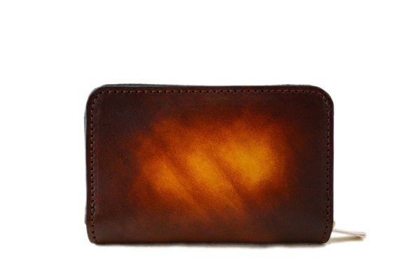 画像2: アクロモ ライトブラウン ジップアラウンド 5連 キーケース (2)